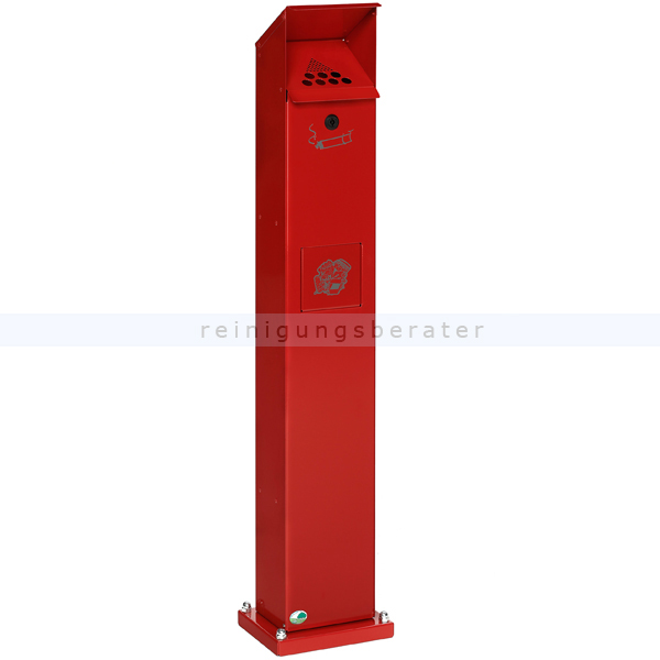 Standascher VAR SG 115 Abfallsammler Standsäule rot
