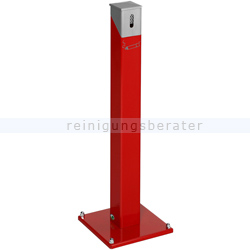 Standascher VAR Standsäule eckig SG 105 E rot