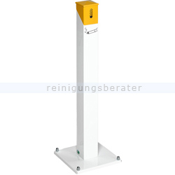 Standascher VAR Standsäule eckig SG 105 E weiß