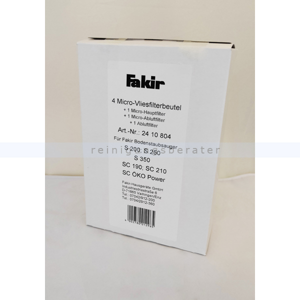 Staubsaugerbeutel Fakir Micro-Vliesfilter SC ÖKO 4 Stück