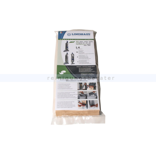 Staubsaugerbeutel Lindhaus Papierfilter und drei Filter