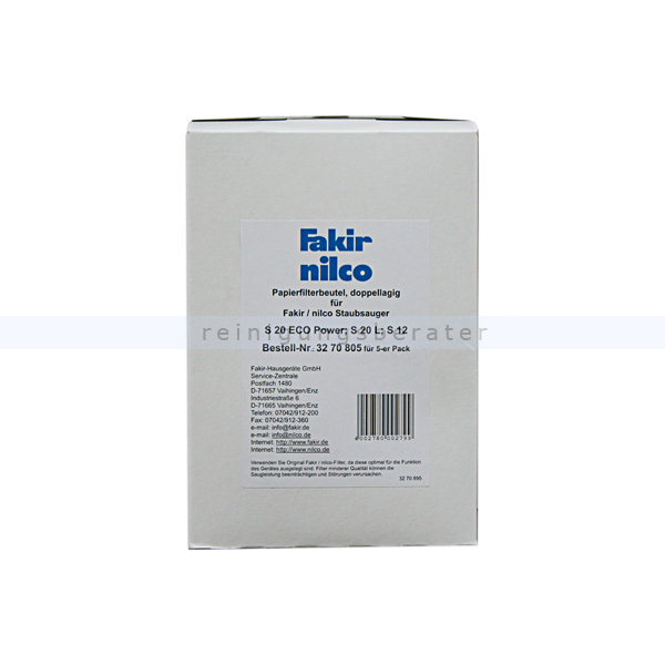 Staubsaugerbeutel Nilco Papierfilter 5 Stück/Pack