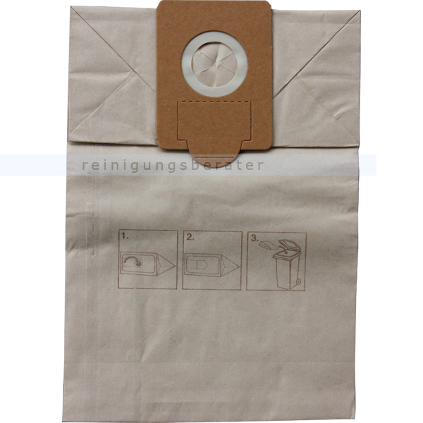 Staubsaugerbeutel, Papierfilterbeutel FA 2 für Nilco S 20 ,