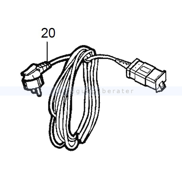 Staubsaugerkabel Nilfisk Netzkabel