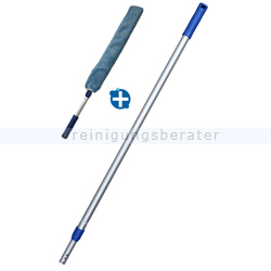 Staubwedel Flexi Duster blau inkl. Bezug & Telestiel 2x90 cm