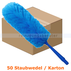 Staubwedel MopKnight Entstauber Microfaser blau Karton