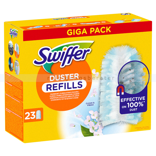 Staubwedel P&G Swiffer Staubmagnet Nachfüller 23 Tücher