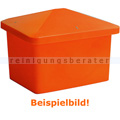 Streugutbehälter Salzkontor Frankfurt mit Auslauf orange 250 L