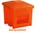 Zusatzbild Streugutbehälter Salzkontor Mannheim mit Auslauf orange 400 L