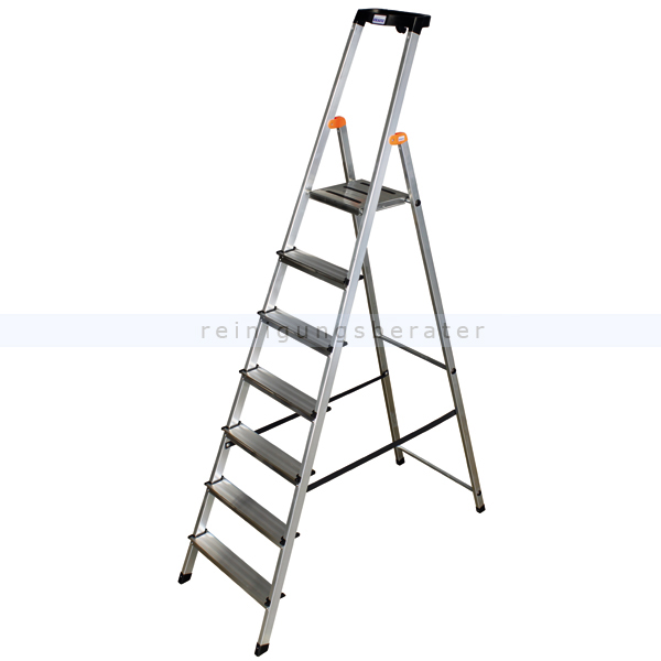 Stufen Stehleiter Krause Safety Aluminium 7 Stufen