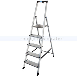 Stufen Stehleiter Krause Sepuro Aluminium 5 Stufen