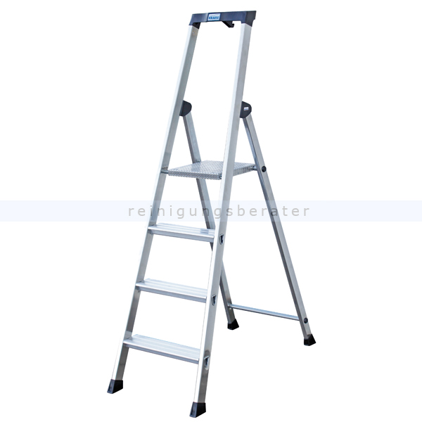 Stufen Stehleiter Krause Solido Aluminium 4 Stufen