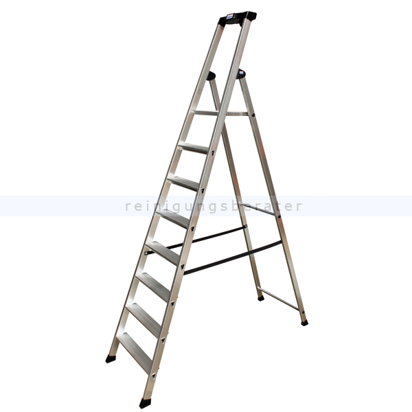 Stufen Stehleiter Krause Solido Aluminium 8 Stufen