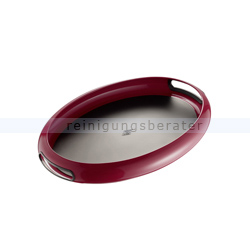 Tablett Wesco Spacy Tray oval rubinrot
