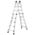 Zusatzbild Teleskopleiter Hailo MTL Multifunktionsleiter 4x5 Sprossen