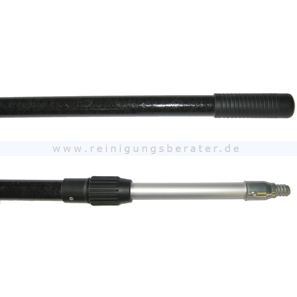 Teleskopstangen Autopflege Glasfaser-Alu PRO 2x1,5 m schwarz