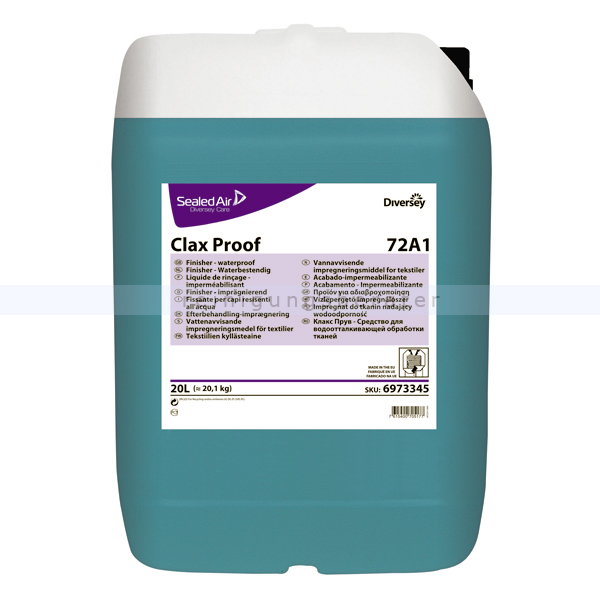 Textilimprägnierung Diversey Clax Proof 72A1 20 L