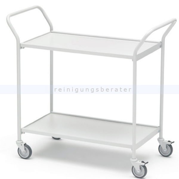 Tischwagen max. 150 kg mit 3 Etagen, Eiche, 1224x460x946 mm