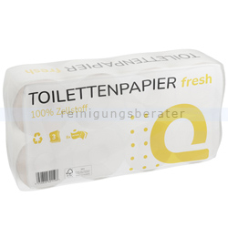 Toilettenpapier 3-lagig Hochweiß aus Zellstoff 8 Rollen
