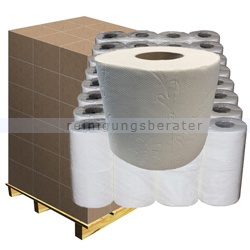Toilettenpapier 3-lagig weiß Recycling 1680 Rollen Palette