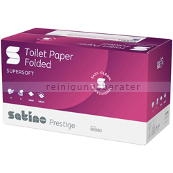 Toilettenpapier Einzelblatt Wepa Satino Super Soft hochweiß