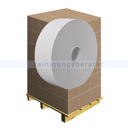 Toilettenpapier Großrolle 2-lagig Recycling weiß, Palette
