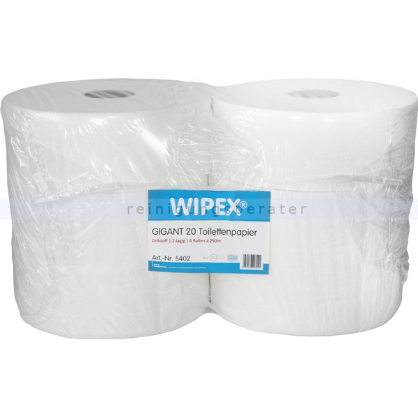 Toilettenpapier Großrolle Nordvlies Wipex GIGANT 20 2-lagig