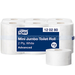 Toilettenpapier Großrolle Tork Mini Jumbo 2-lagig weiß