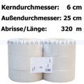 Toilettenpapier Großrolle weiß 2-lagig
