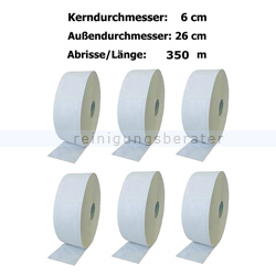 Toilettenpapier Großrolle weiß 2-lagig