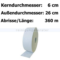 Toilettenpapier Großrolle Wepa weiß 2-lagig