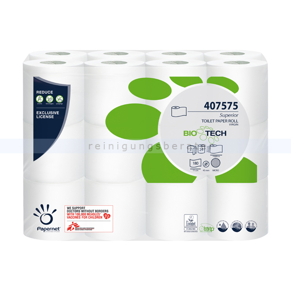 Toilettenpapier Papernet BIOTECH 2-lagig weiß Kleinpaket