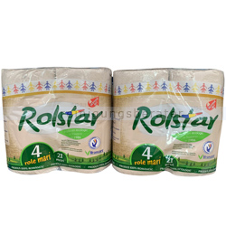 Toilettenpapier Rolstar 2-lagig natur Großpaket 40 Rollen