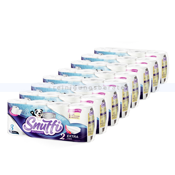 Toilettenpapier Snuffi Comfort 2-lagig weiß