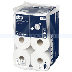 Toilettenpapier Tork Lotus SmartOne mini 2-lag. Tissue weiß