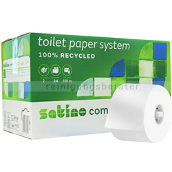 Toilettenpapier Wepa Satino comfort Großrolle hochweiß 2-lag