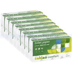 Toilettenpapier Wepa Satino Comfort hochweiß 2-lagig