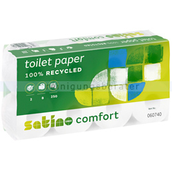 Toilettenpapier Wepa Satino Comfort hochweiß 2-lagig