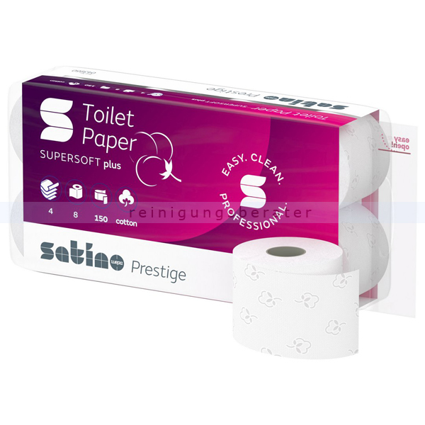 Toilettenpapier Wepa Satino Prestige Supersoft plus 4-lagig