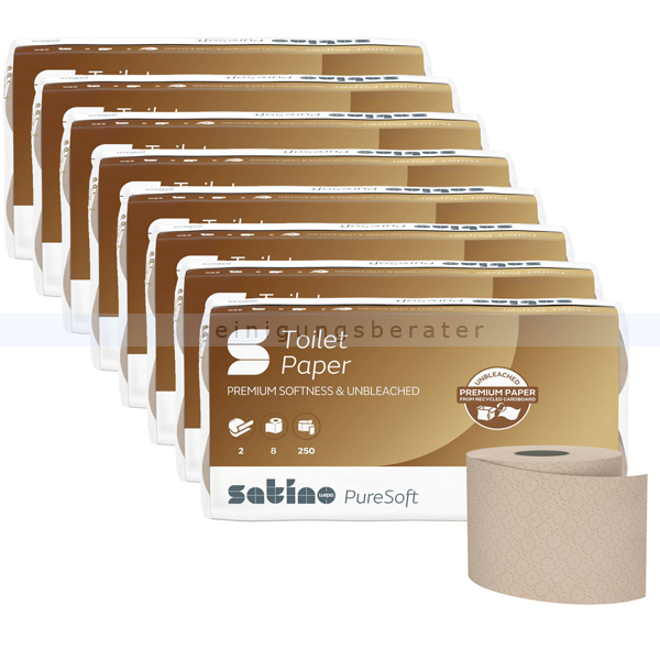Toilettenpapier Wepa Satino PureSoft recycling 2-lagig