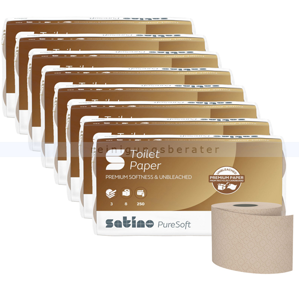 Toilettenpapier Wepa Satino PureSoft recycling 3-lagig
