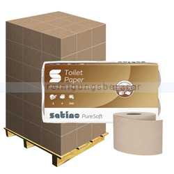 Toilettenpapier Wepa Satino PureSoft soft beige 2-lagig