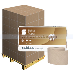Toilettenpapier Wepa Satino PureSoft soft beige 3-lagig