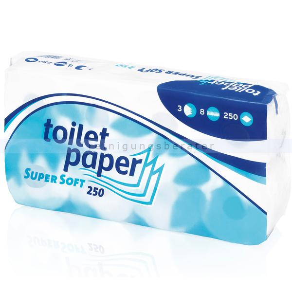Toilettenpapier Wepa Sationo Super Soft Top 8 hochweiß 8er