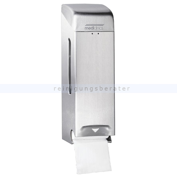 Toilettenpapierspender dreifach Edelstahl geschliffen