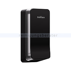Toilettenpapierspender Einzelblatt Wepa Satino schwarz