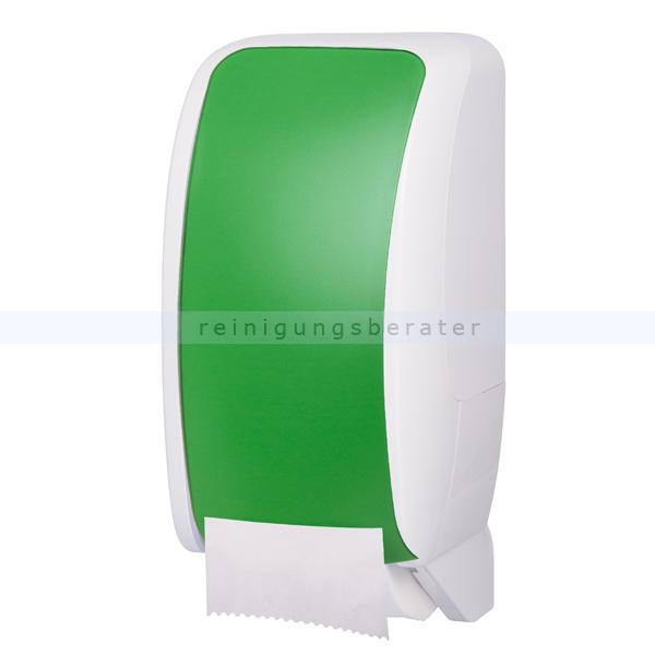 Toilettenpapierspender JM Metzger Cosmos ABS weiß-grün
