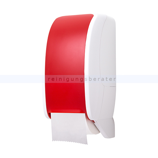 Toilettenpapierspender JM Metzger Cosmos ABS weiß-rot