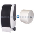 Toilettenpapierspender JM Metzger Cosmos weiß/schwarz im Set