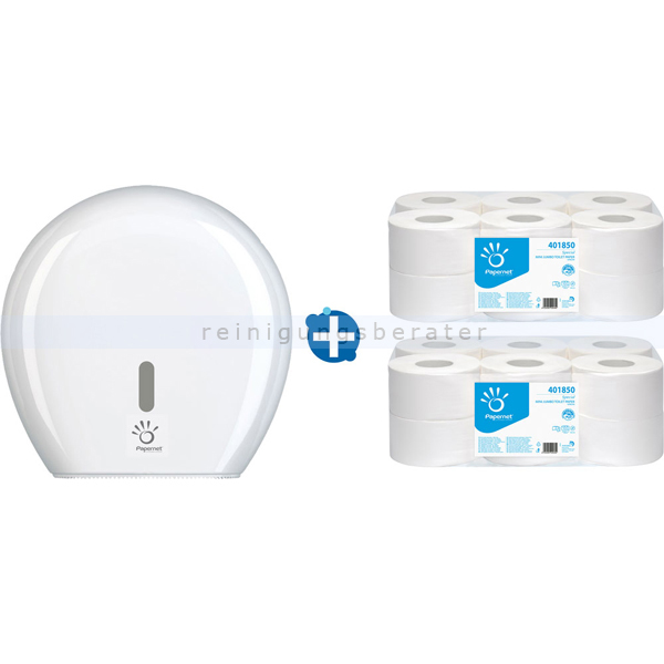 Toilettenpapierspender Papernet Mini Jumbo im Set